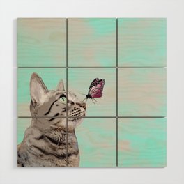 Gouda & the Butterfly Wood Wall Art