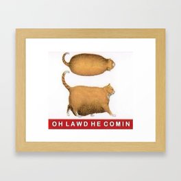 Fat Cat Framed Art Prints For Any Decor Style Society6