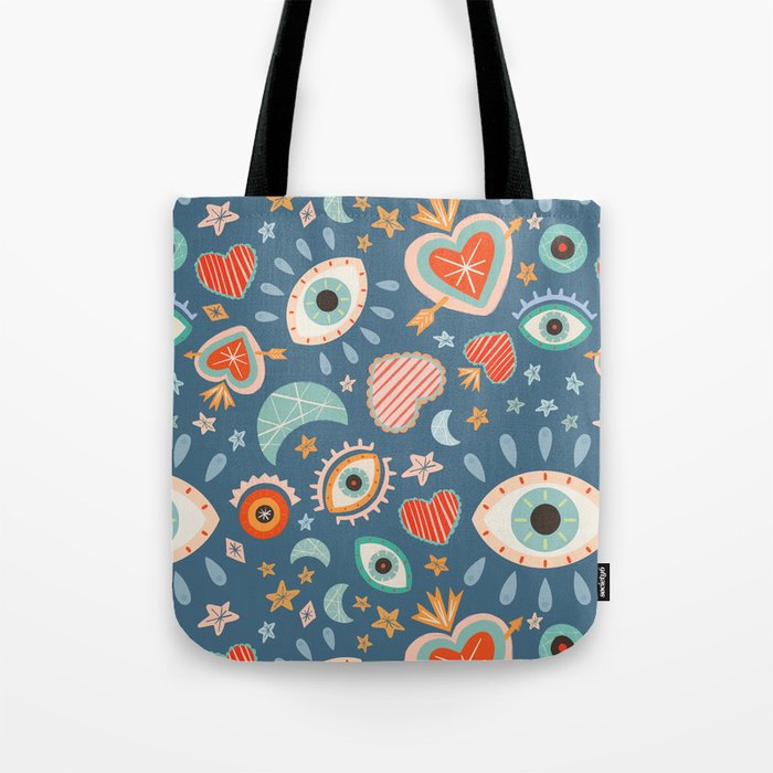 Written in the Stars | Milagros Hearts & Stars Tote Bag