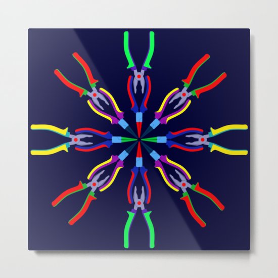 Pliers Design Metal Print
