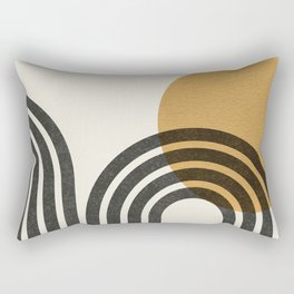 Mid century modern - Sun & Hills Rectangular Pillow