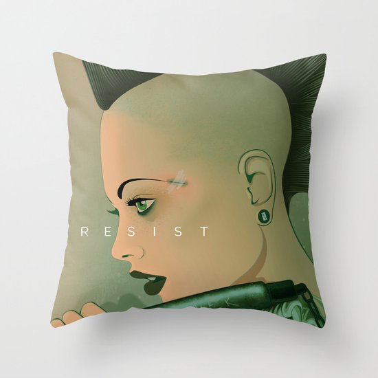 Resist Throw Pillow