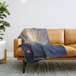 Spiral Galaxy M74 Throw Blanket