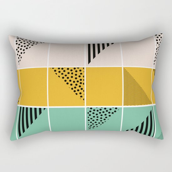 Blossom mosaic Rectangular Pillow