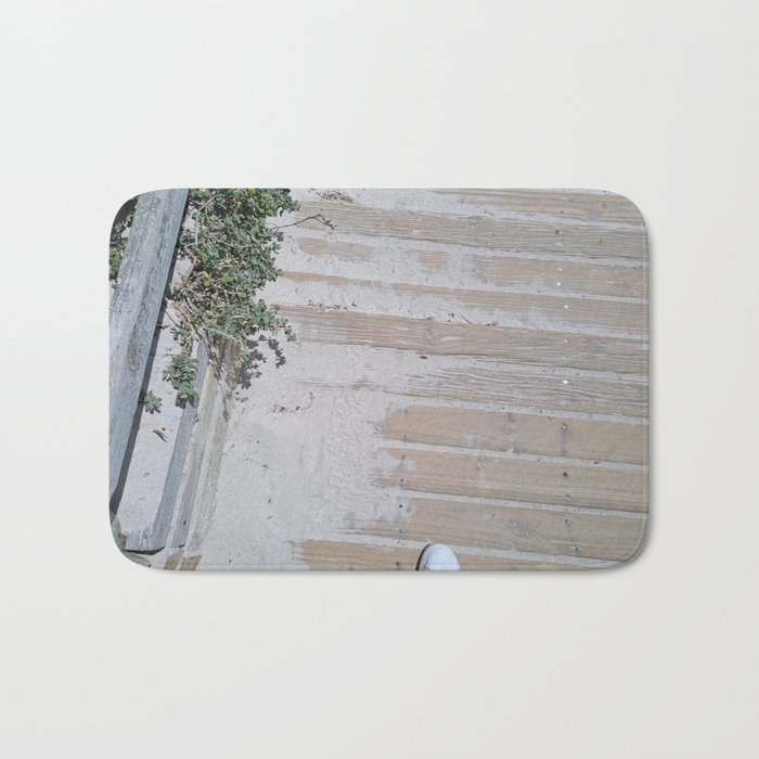 Walk on the beach Bath Mat