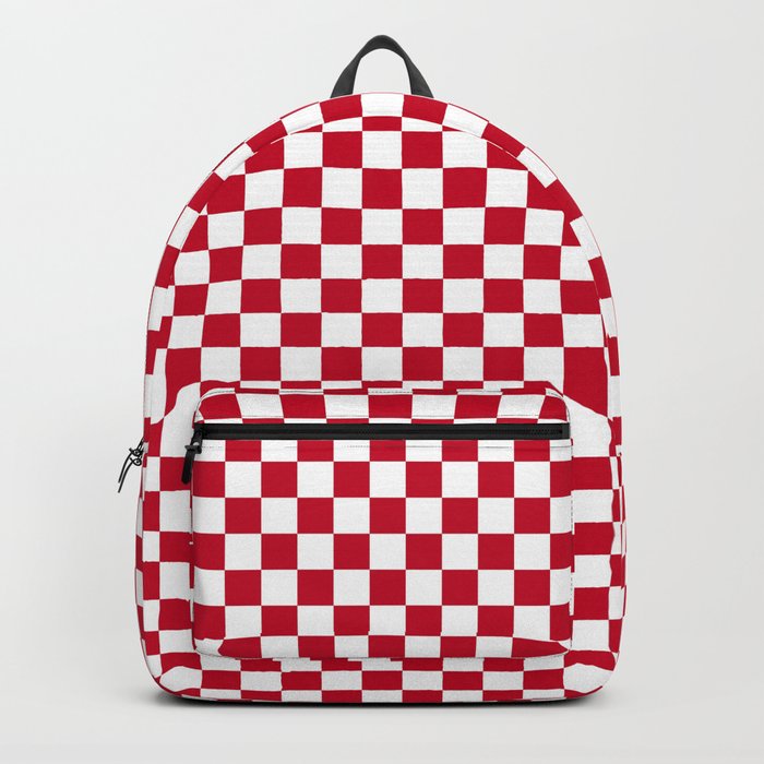 Red and White Check - more colors Backpack