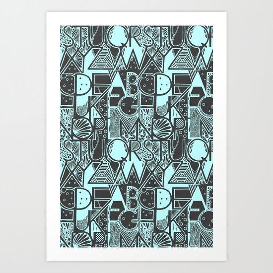 Alphabet Art Print