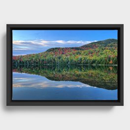 Autumn Evening at Heart Lake Framed Canvas
