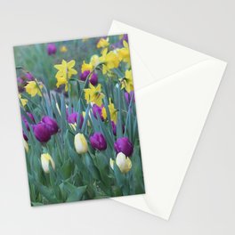 Spring Tulip Garden Stationery Card