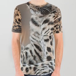 South Africa Photography - Two Beautiful Leopards All Over Graphic Tee