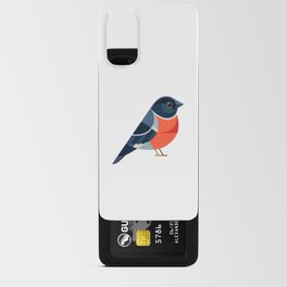 Funny Bullfinch. For Christmas decoration, posters, banners, sales and other winter events.  Android Card Case