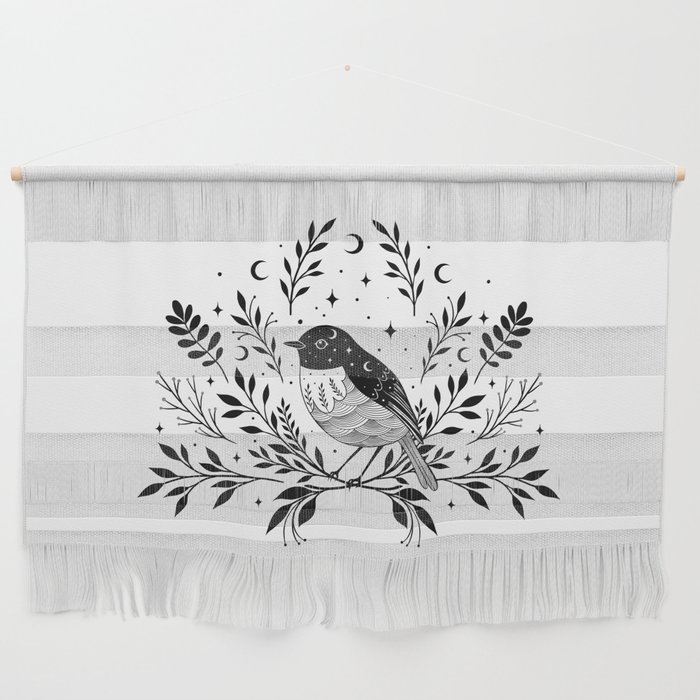 A Bird with Seven Moons Wall Hanging
