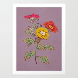 Garden Flowers 8 Art Print