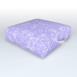Floral Pattern - Periwinkle Outdoor Floor Cushion