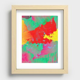 Abstract Paint Gradient Recessed Framed Print