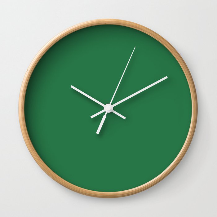 Felt Green Wall Clock