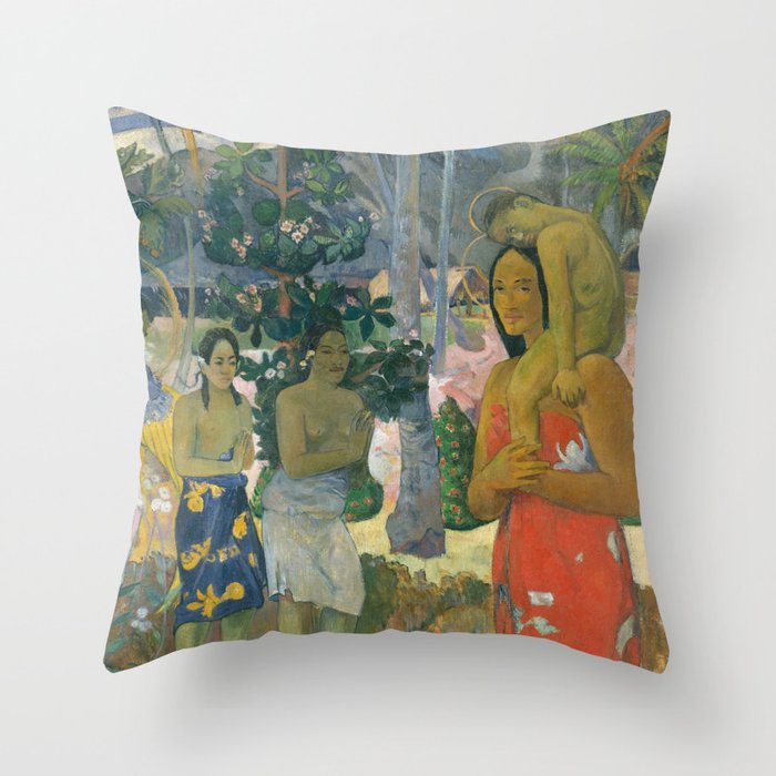 Hail Mary by Paul Gauguin, 1891 Throw Pillow