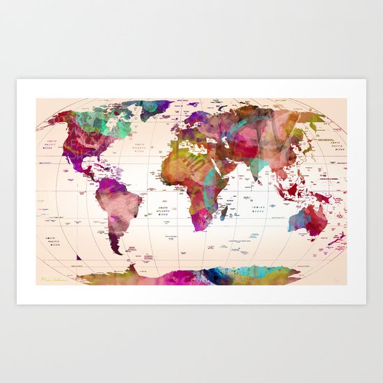 MAP Art Print