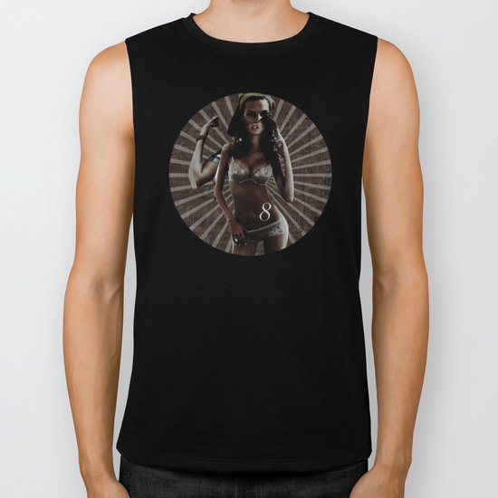 Build a Woman - Cut and Glue · The dark 8 Biker Tank