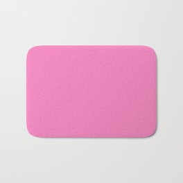 Persian Pink Solid Color Popular Hues - Patternless Shades of Pink Collection - Hex Value #F77FBE Bath Mat | Allpink, Graphicdesign, Color, Solidspink, Accentcolours, Accentcolors, Solidpink, Colour, Solid, Allcolor 