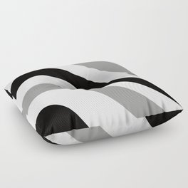 Black & White Retro Summer Wave #1 #minimal #decor #art #society6 Floor Pillow