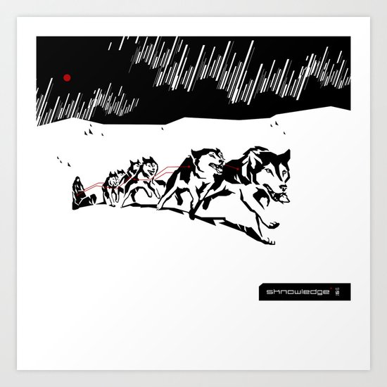sknowledge // (husky team) Art Print