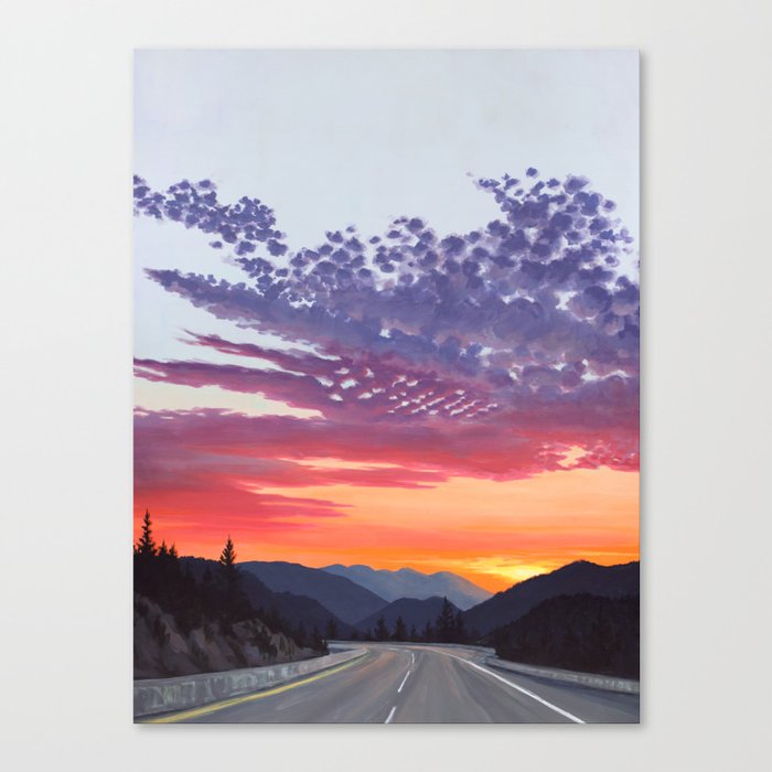 Mountain Sunset Canvas Print