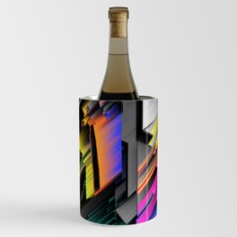 Abstract colorful modern rain Wine Chiller