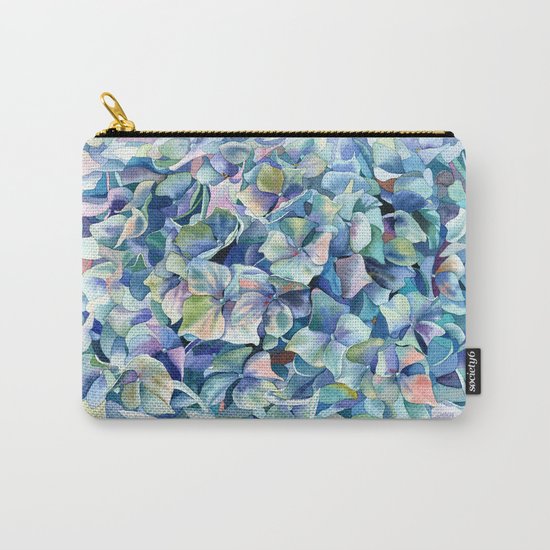 "Marine hydrangea" Carry-All Pouch