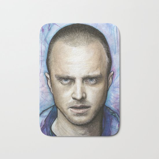Jesse Pinkman Portrait Bath Mat