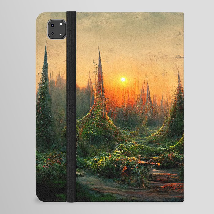 Walking into the forest of Elves iPad Folio Case