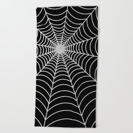 Spiderweb | Silver Glitter Beach Towel