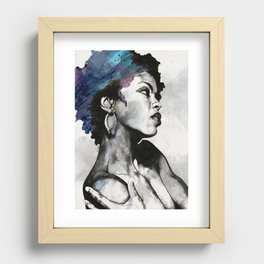 Miseducation: Lauryn Hill tribute portrait Recessed Framed Print
