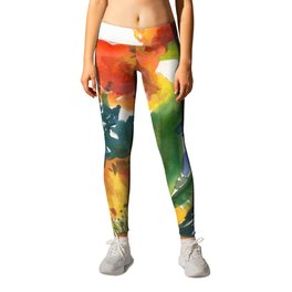 colorful bouquet: tulips Leggings