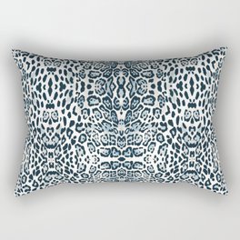 SNOW LEOPARD Rectangular Pillow | Illustration, Digital, Wild, Leo, Leopard, Nature, Pattern, Snow, Animal, Abstract 