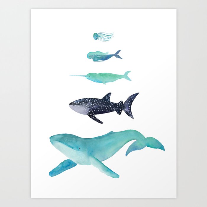 Ocean collection: Deep under the sea Art Print