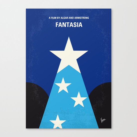 No242 My Fantasia minimal movie poster Canvas Print