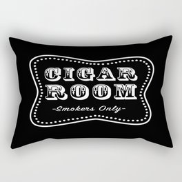 Cigar Room Smokers Only Rectangular Pillow