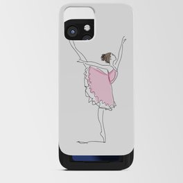 Ballerina Line Art iPhone Card Case