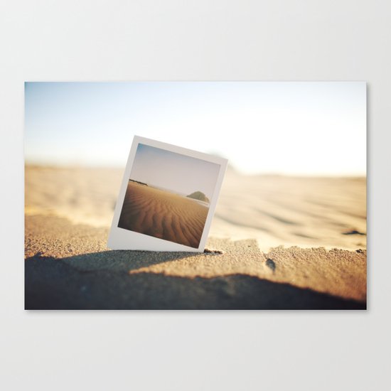 Morro Bay Polaroid Canvas Print