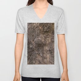 bark pattern of a tree in nature forest V Neck T Shirt