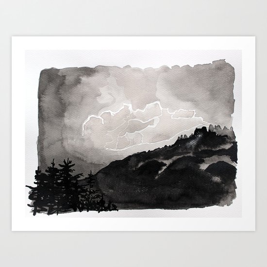 Thunderstorm Art Print