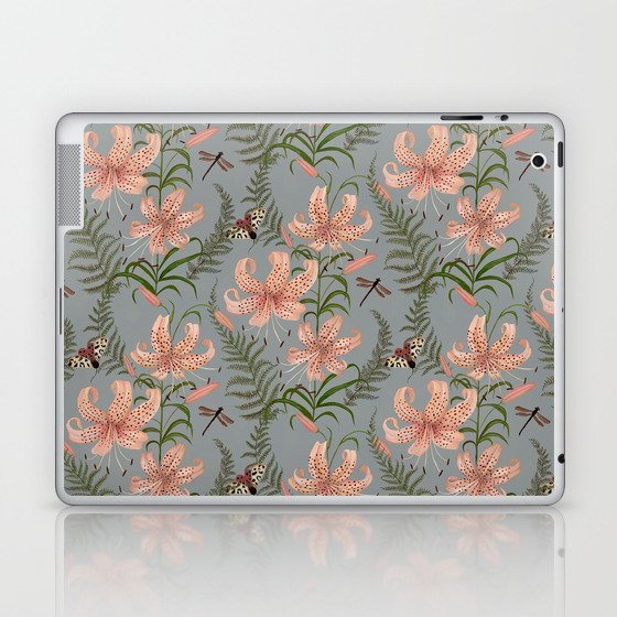 Tiger Lily and Ferns Laptop & iPad Skin