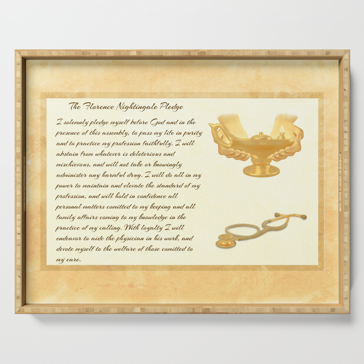 The Florence Nightingale Pledge Serving Tray By Chrismacdonaldstudios Society6