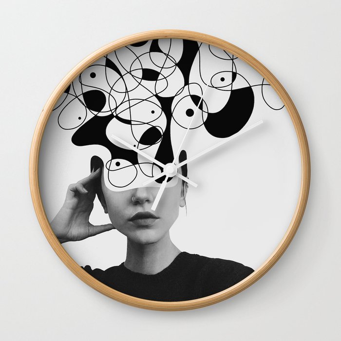 Abstraction - version 1. BW Wall Clock