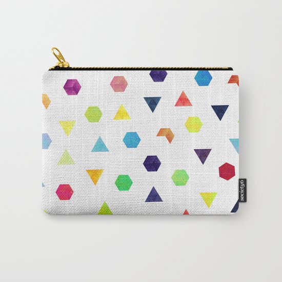 Random Geometry Carry-All Pouch