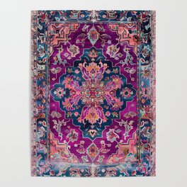 Traditional Rug Pattern - Patchouli Poster