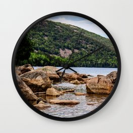 Acadia Jordan Pond Wall Clock | Pond, Photo, Acadia, Relax, Gift, Acadianationalpark, Park, Hi Speed, Nature, Color 