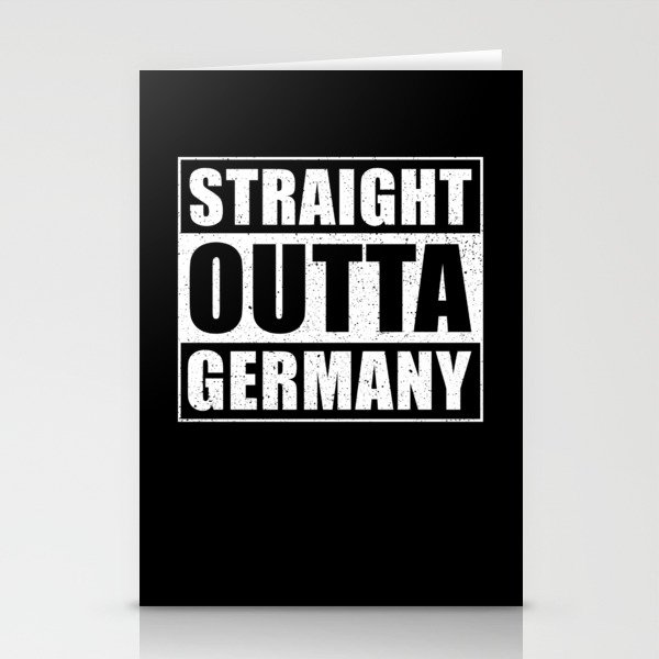 Straight Outta Germany Stationery Cards
