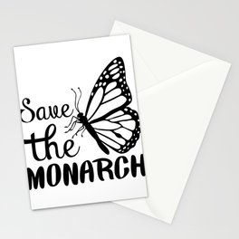 Save The Monarch Butterfly Stationery Card